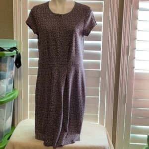 Merona Purple and Gray Sheath Mini Dress Crew Neck